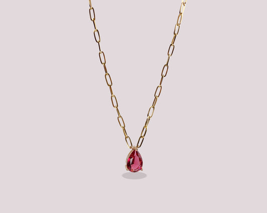 Collar Ruby dorado